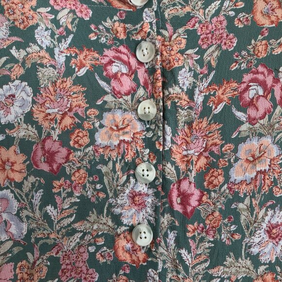 Urban Outfitters Renewal Remnants Floral Deep V Midi Dress - Picture 6 of 7